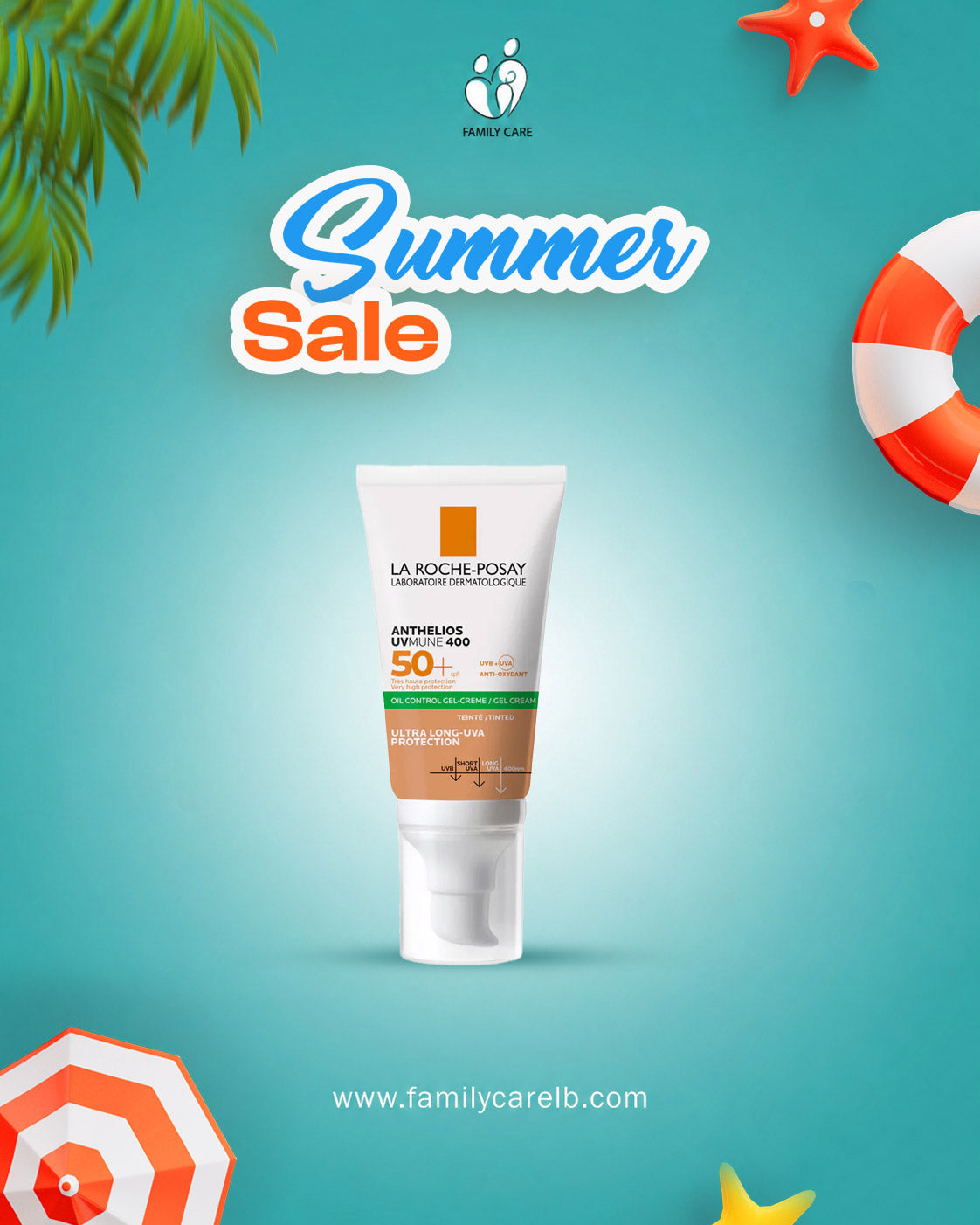La Roche Posey Anthelios Tinted Dry touch Gel-Cream SPF50+