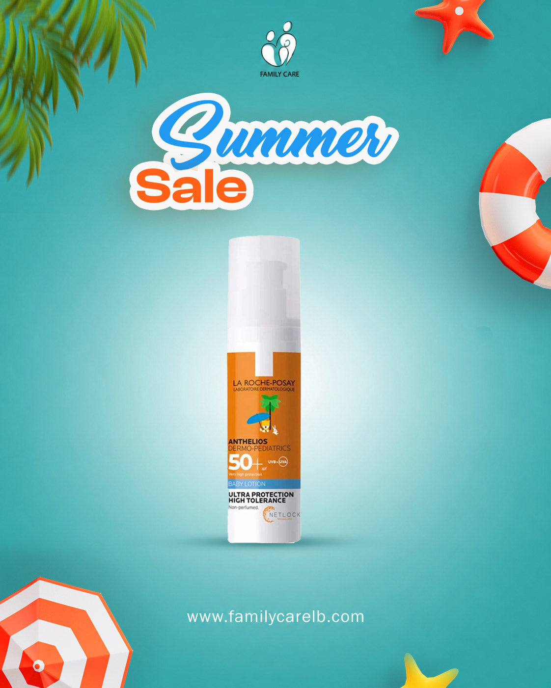 La Roche Posey Anthelios Baby Lotion Spf50+