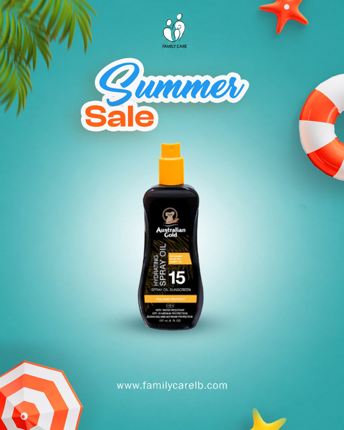 Australian Gold Hydrating SPF 15 SPRAY OIL WITH CARROT OIL