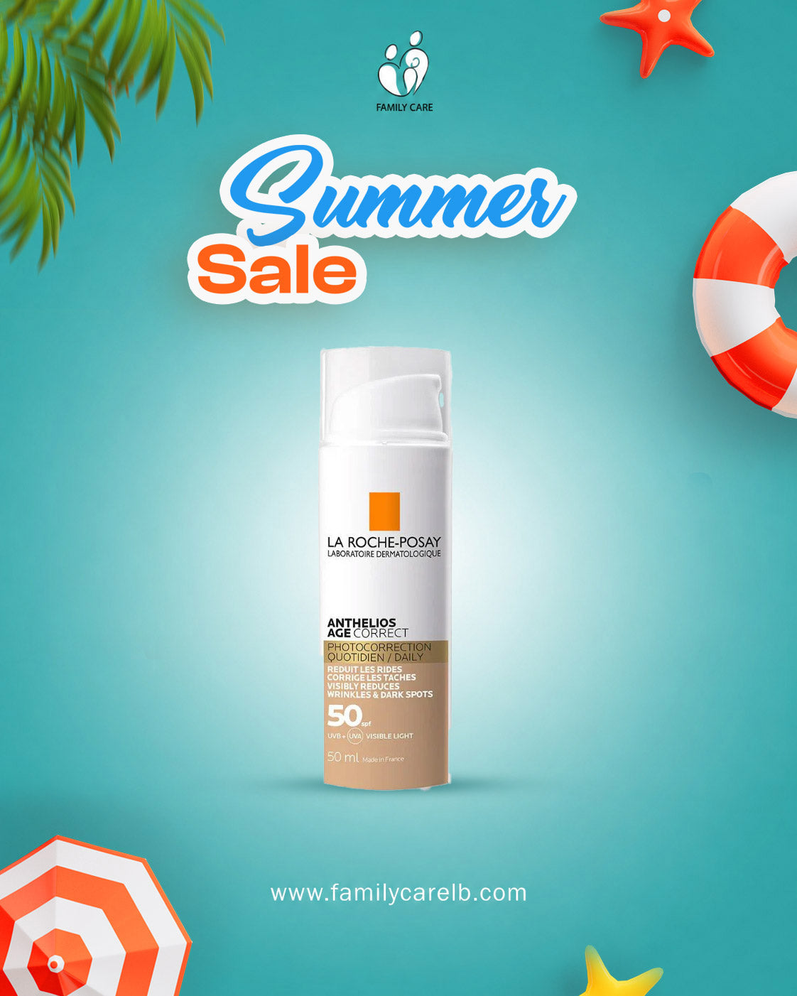 La Roche Posey Anthelios Age Correct Tinted SPF50+