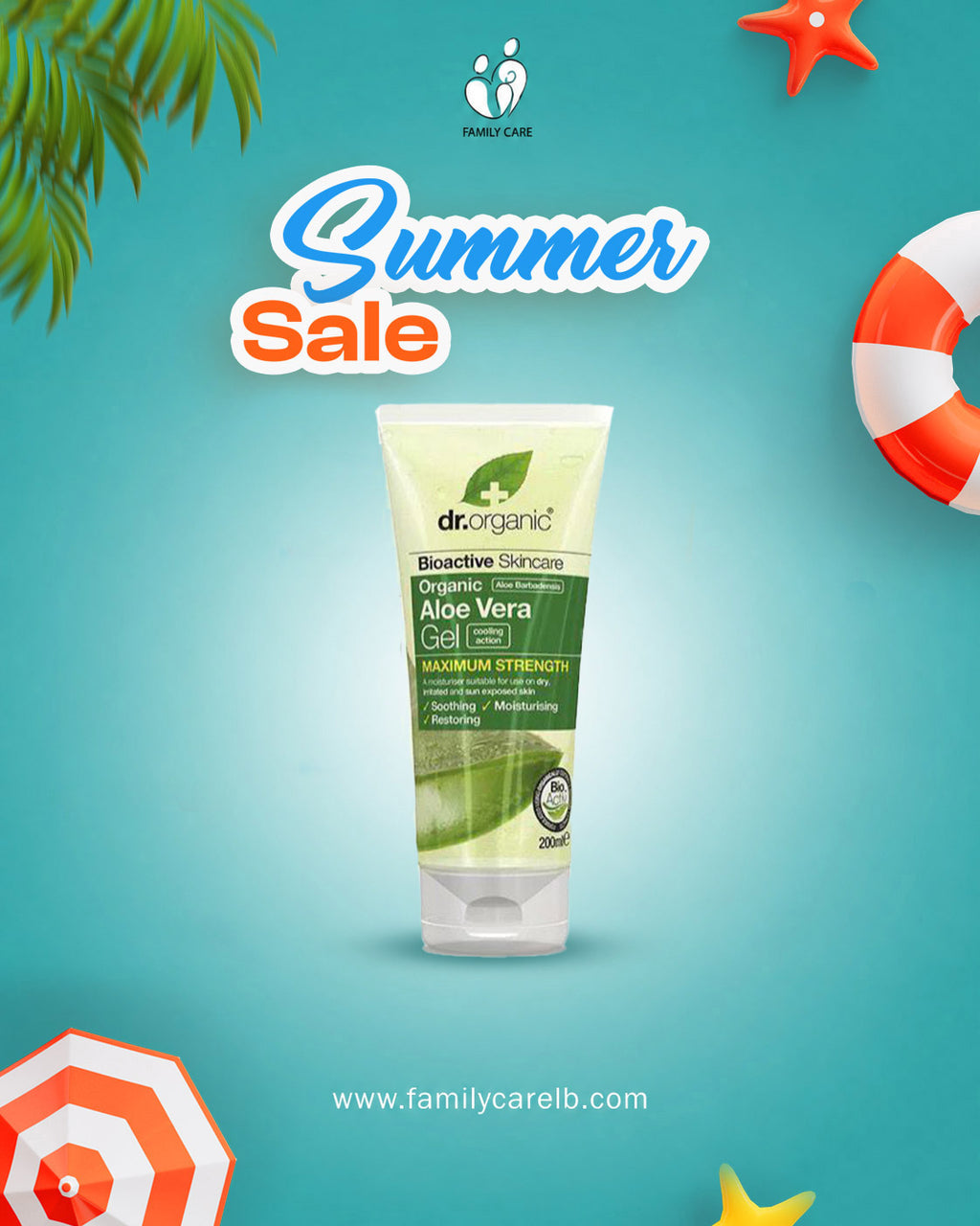 Dr Organic Aloe Vera Gel 200 Ml