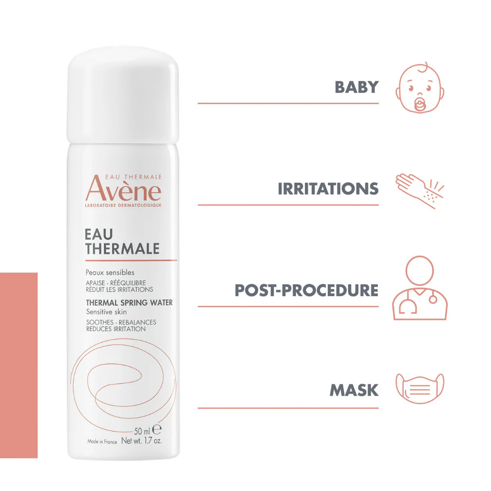 Avene Sunscreen spray SPF50+ 200ml Get Avene Thermal Spring Water Spray 50ml