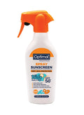 Optimal 250ml SPF 50+ Kids Sunscreen Spray, Gentle Formula for Face & Body