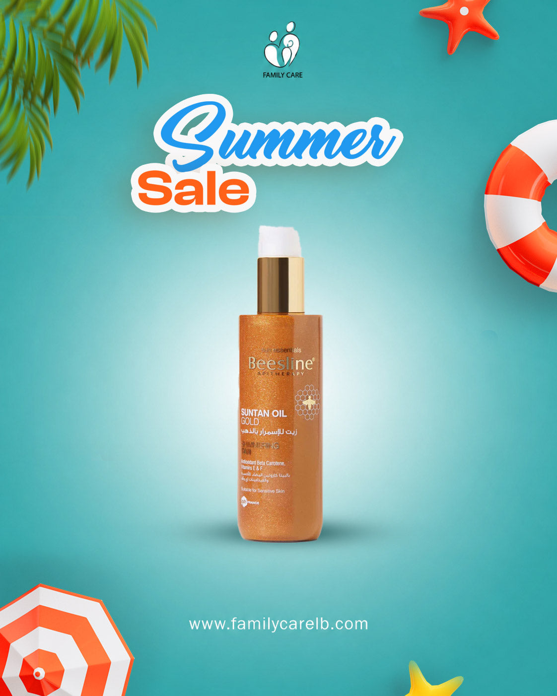 Beesline Suntan Oil Gold