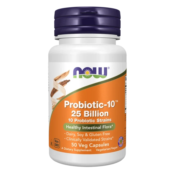 NOW Probiotic-10 25 Billion 30 Veg Capsules
