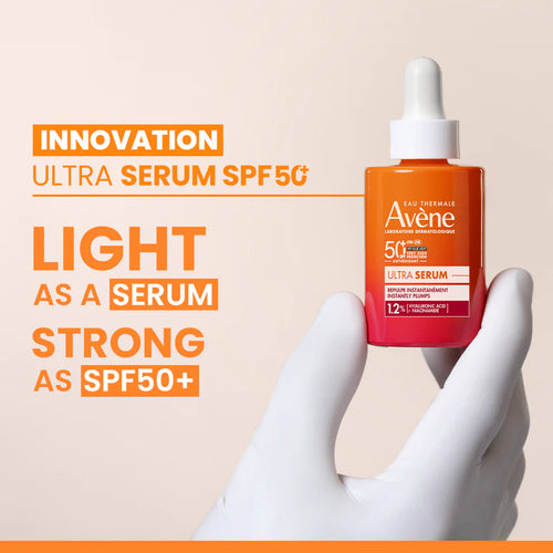 Avène Ultra Serum SPF 50+ Sunscreen | Ultra Light Hydrating Hyaluronic Acid Serum