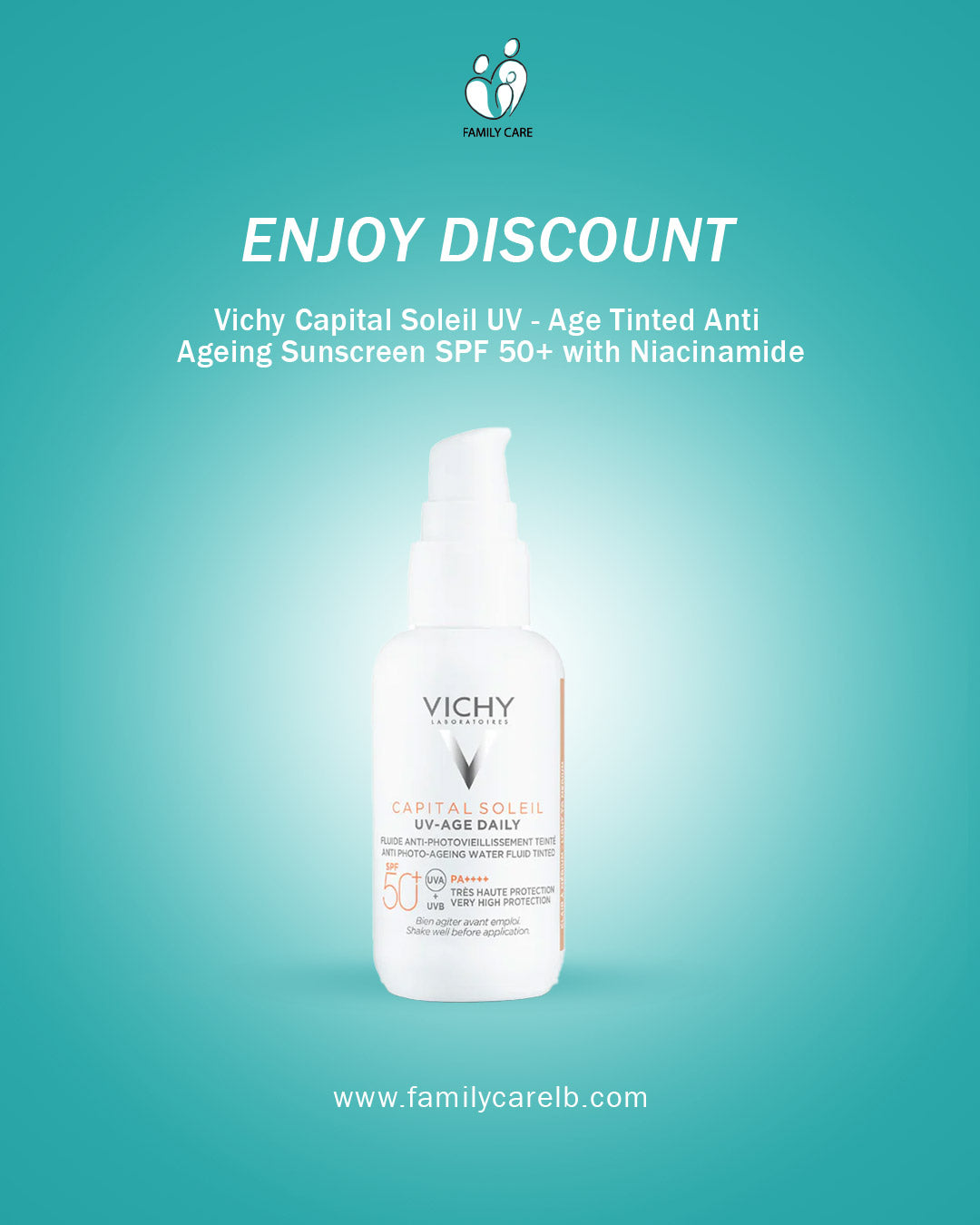 Vichy Capital Soleil UV - Age Tinted Anti Ageing Sunscreen SPF 50+ with Niacinamide