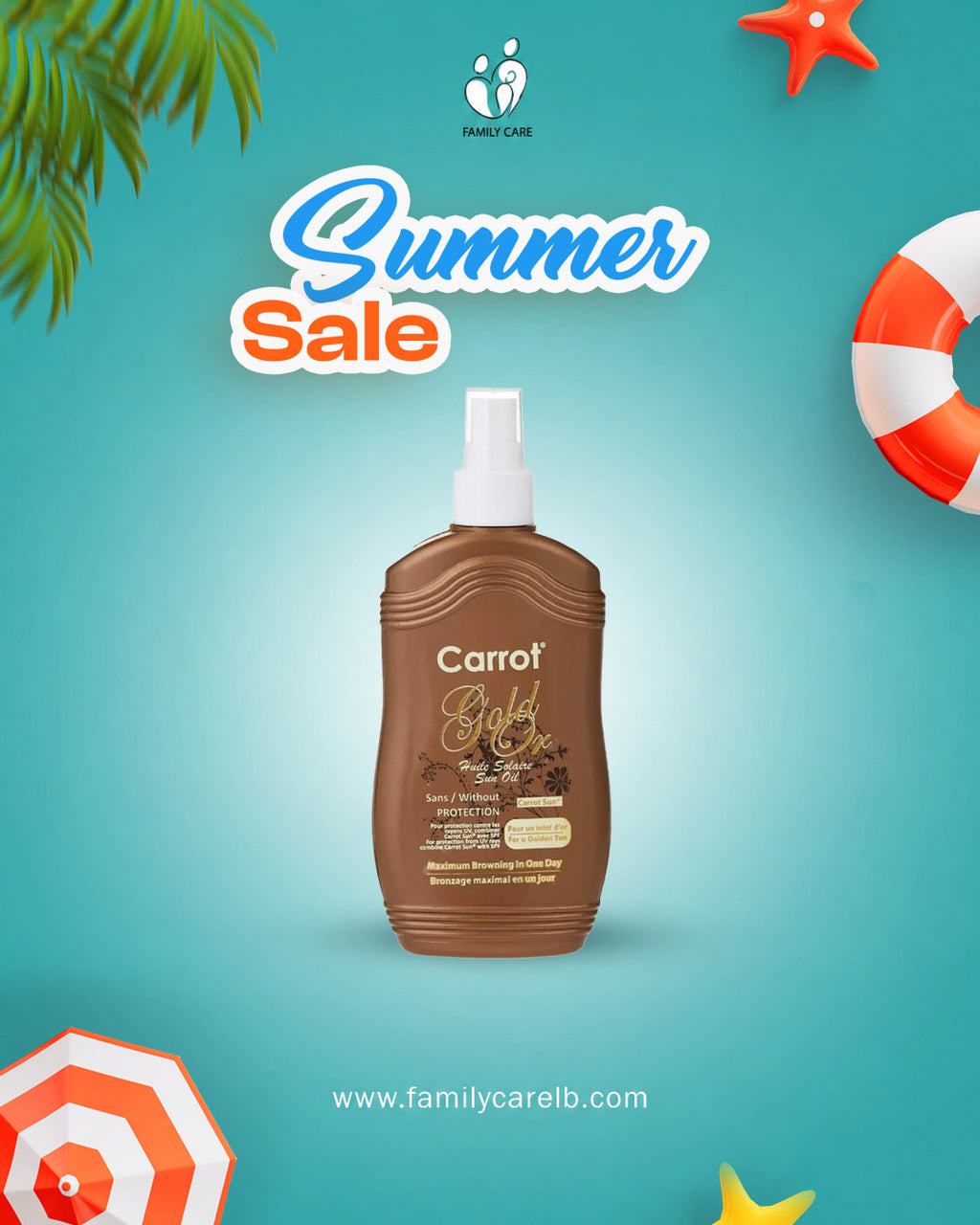 Carrot Gold Tanning Oil Spray