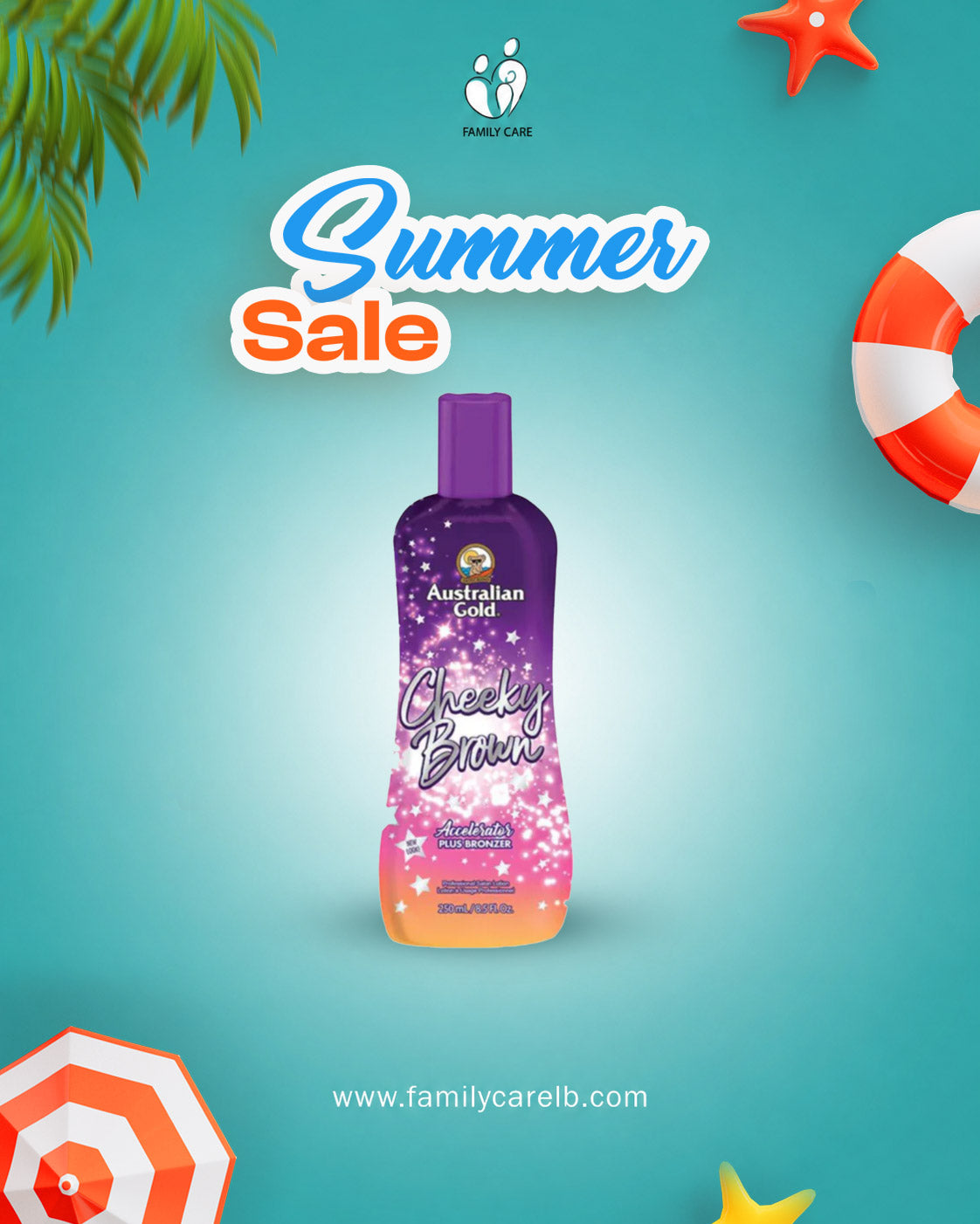 Australian Gold Cheeky Brown Tanning Lotion