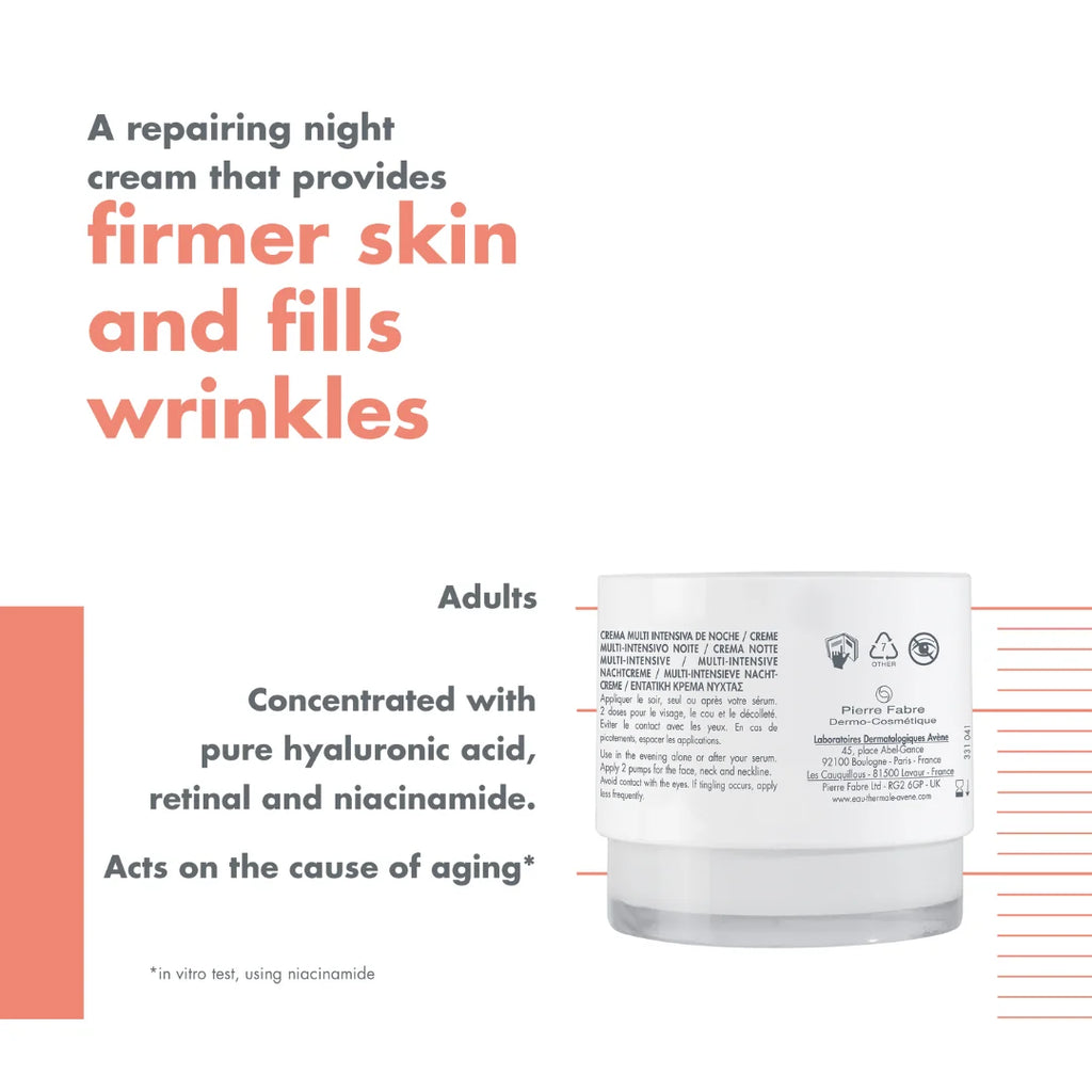 Avene Hyaluron Activ B3 Multi-Intensive Night Cream