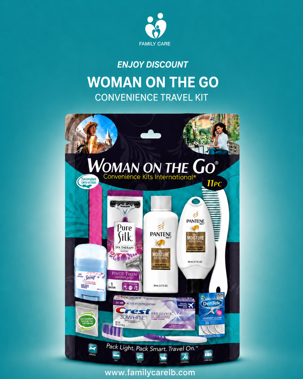 Women On The Go Convenience Kits International Women's Kit