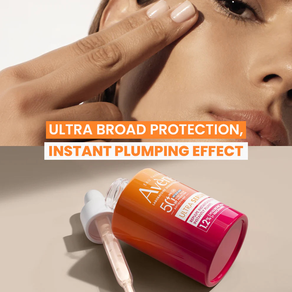 Avène Ultra Serum SPF 50+ Sunscreen | Ultra Light Hydrating Hyaluronic Acid Serum