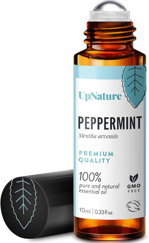 UpNature Peppermint Oil Roll On – 100% Natural Nausea & Morning Sickness Relief for Pregnant Women