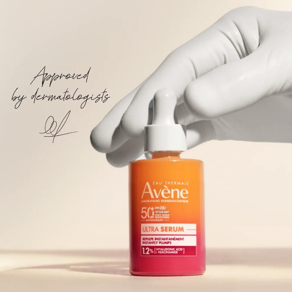 Avène Ultra Serum SPF 50+ Sunscreen | Ultra Light Hydrating Hyaluronic Acid Serum