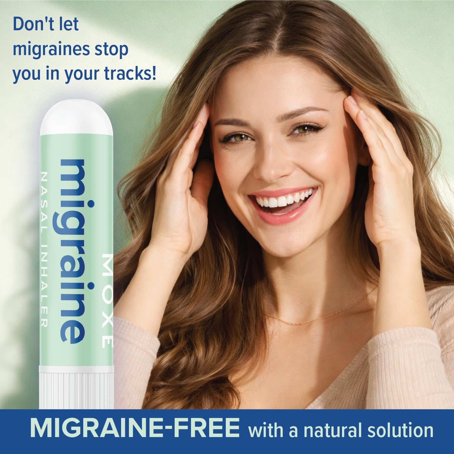 MOXE Migraine Relief Nasal Inhalers, Essential Oils for Headaches & Tension Relief