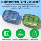 Pill Box 3 Compartments Moisture Proof Case, Travel Organizer for Pocket Purse,