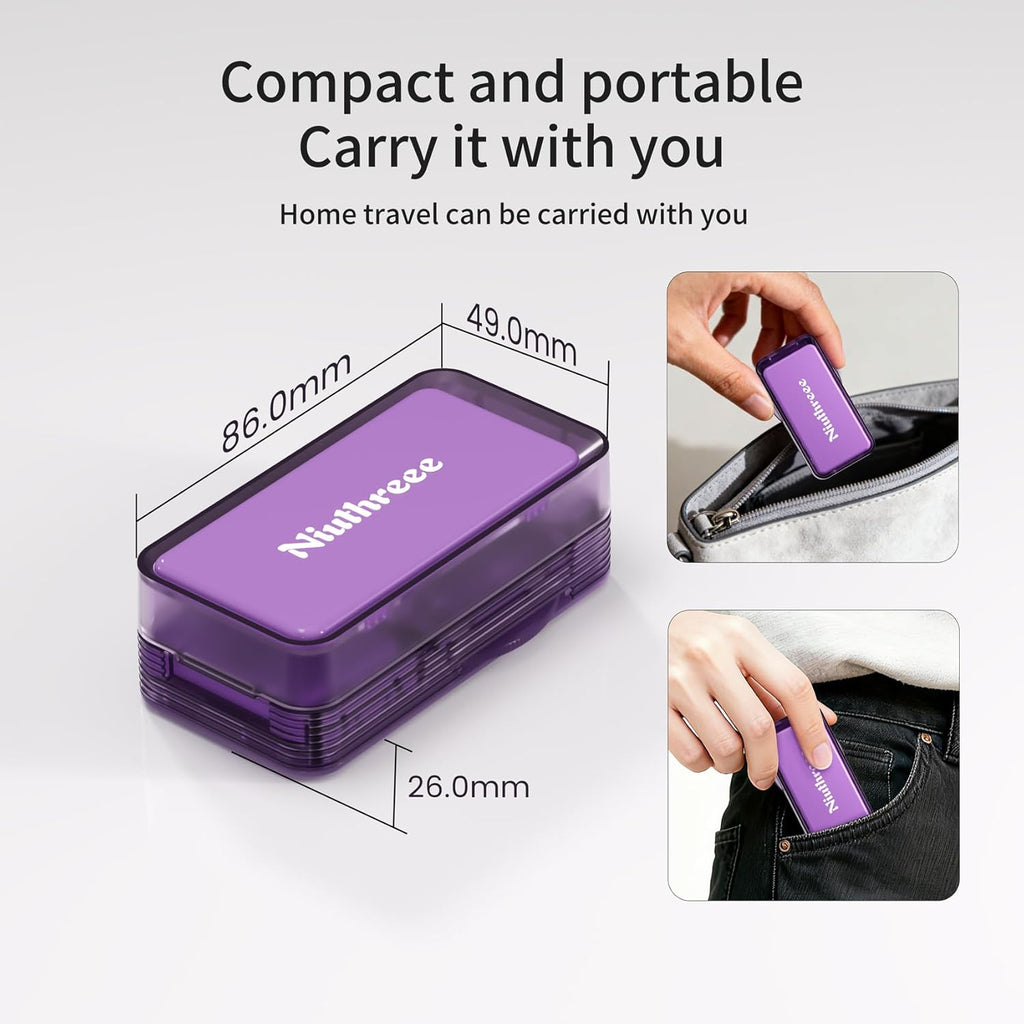 Pill Cutter - 1/4 & 1/2 Pill Splitter for Small Tiny Large Pills Professional