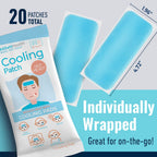 Cooling Patch for Fever, Natural Headache and Migraine Relief 1pc