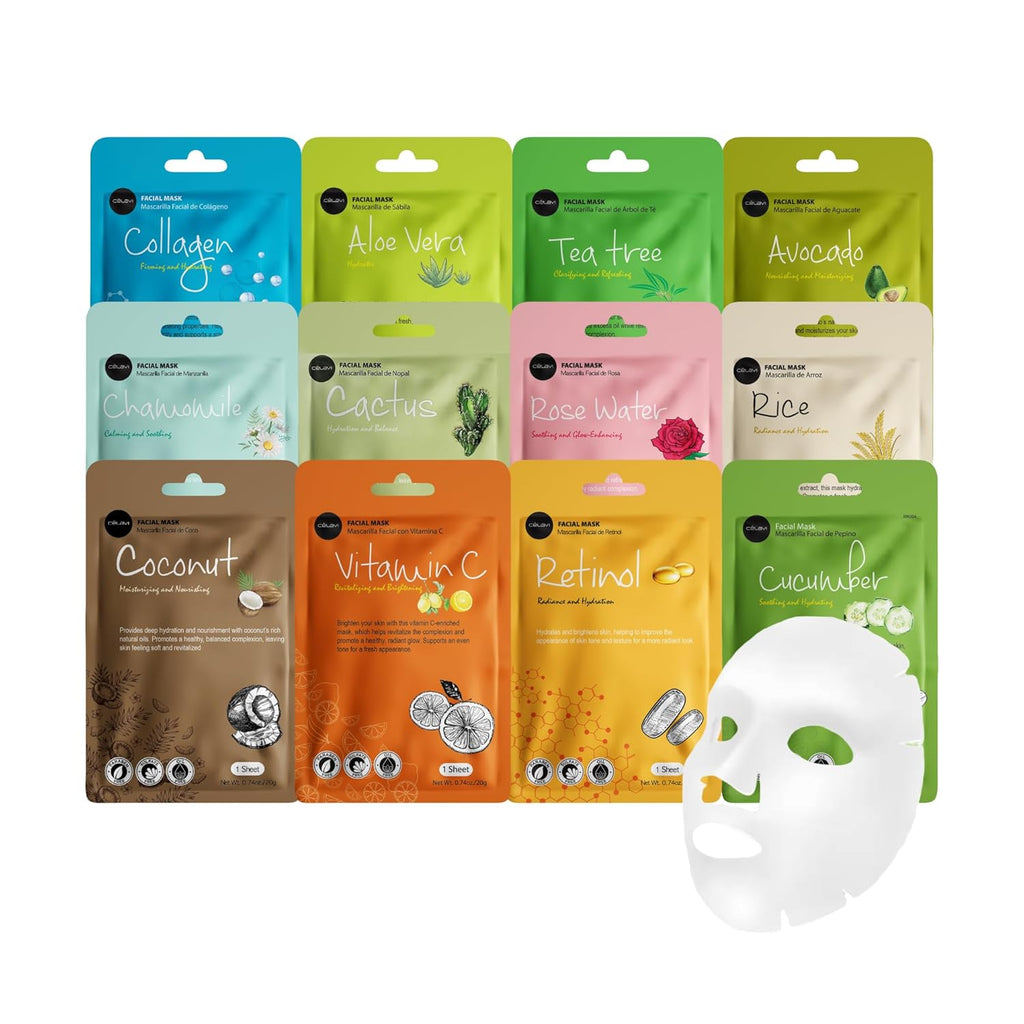 Celavi Essence Facial Sheet Face Mask  Classic Authentic korean Moisturizing Skincare