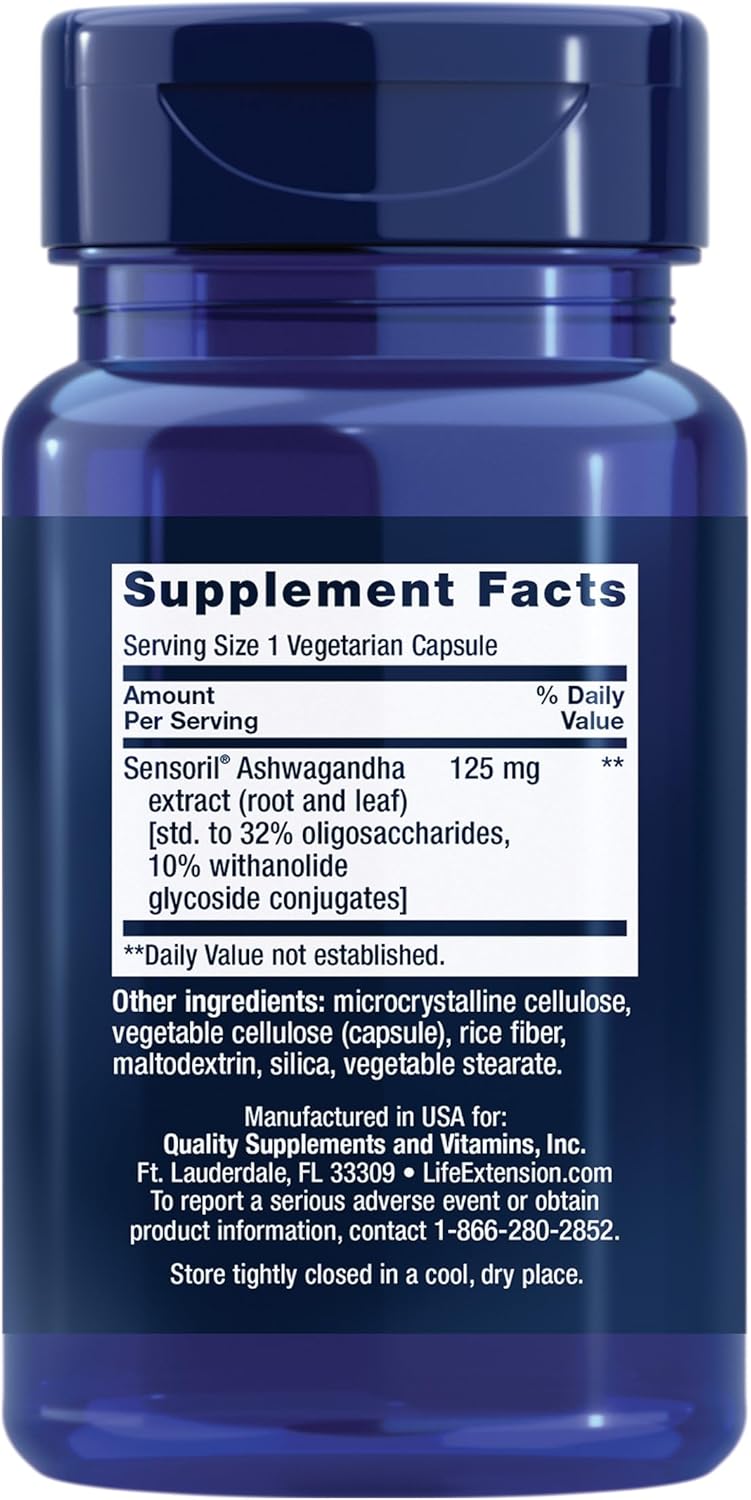 Life Extension Optimized Ashwagandha 60 capsules