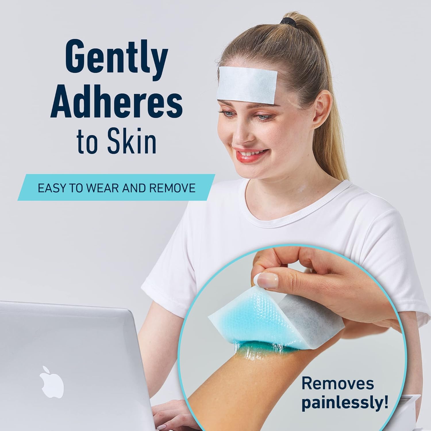 Cooling Patch for Fever, Natural Headache and Migraine Relief 1pc