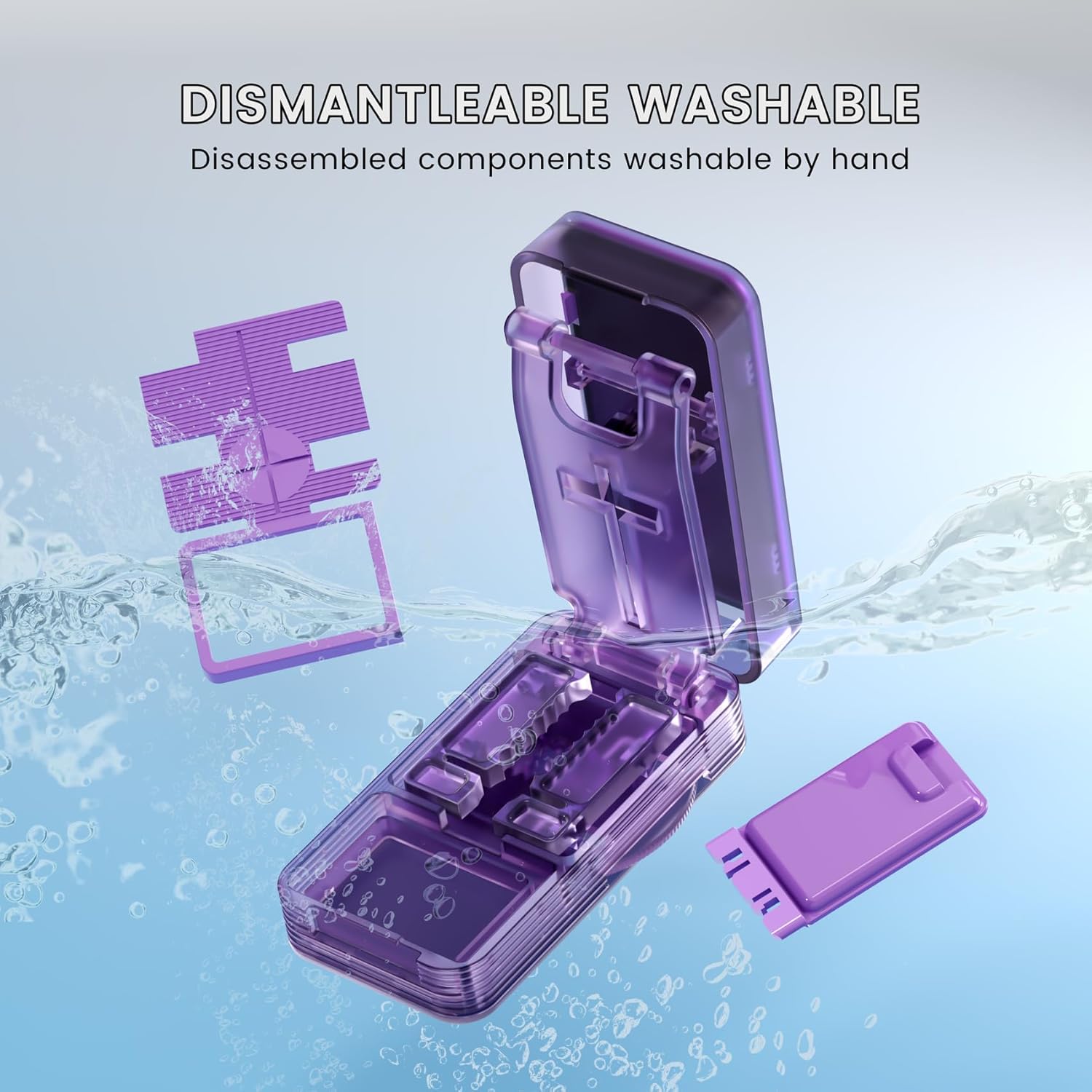 Pill Cutter - 1/4 & 1/2 Pill Splitter for Small Tiny Large Pills Professional