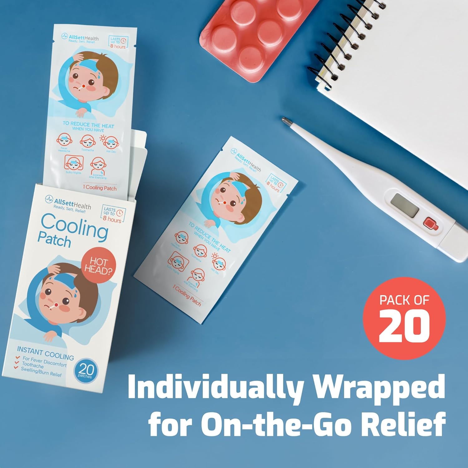 Cooling Patch for Kids- Cold Fever Stickers 1pc