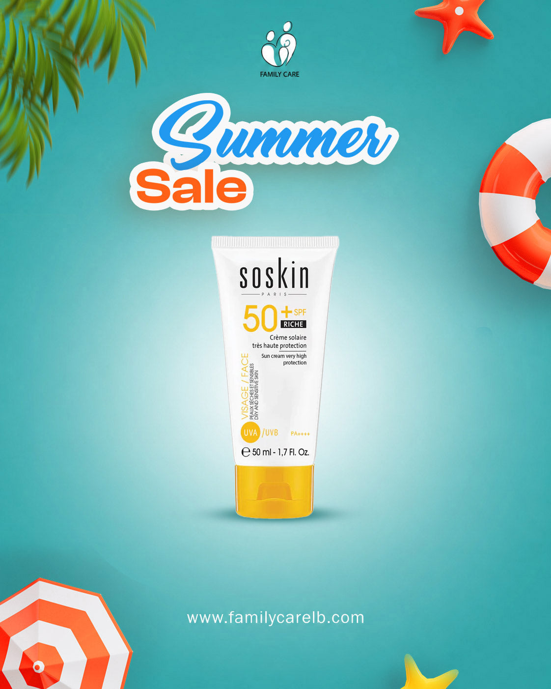 Soskin Rich Creme Solaire SPF50+
