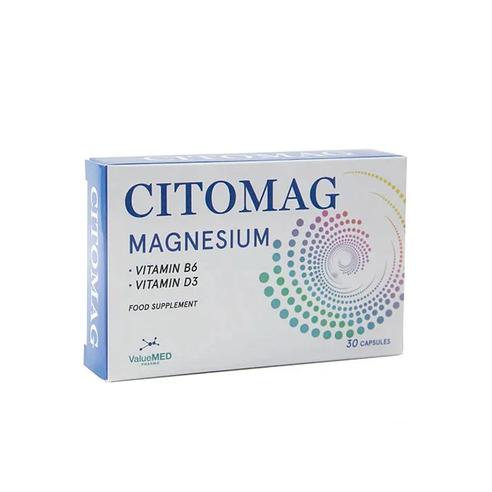 Citomag – 30 Capsules – Magnesium & Vitamin B6