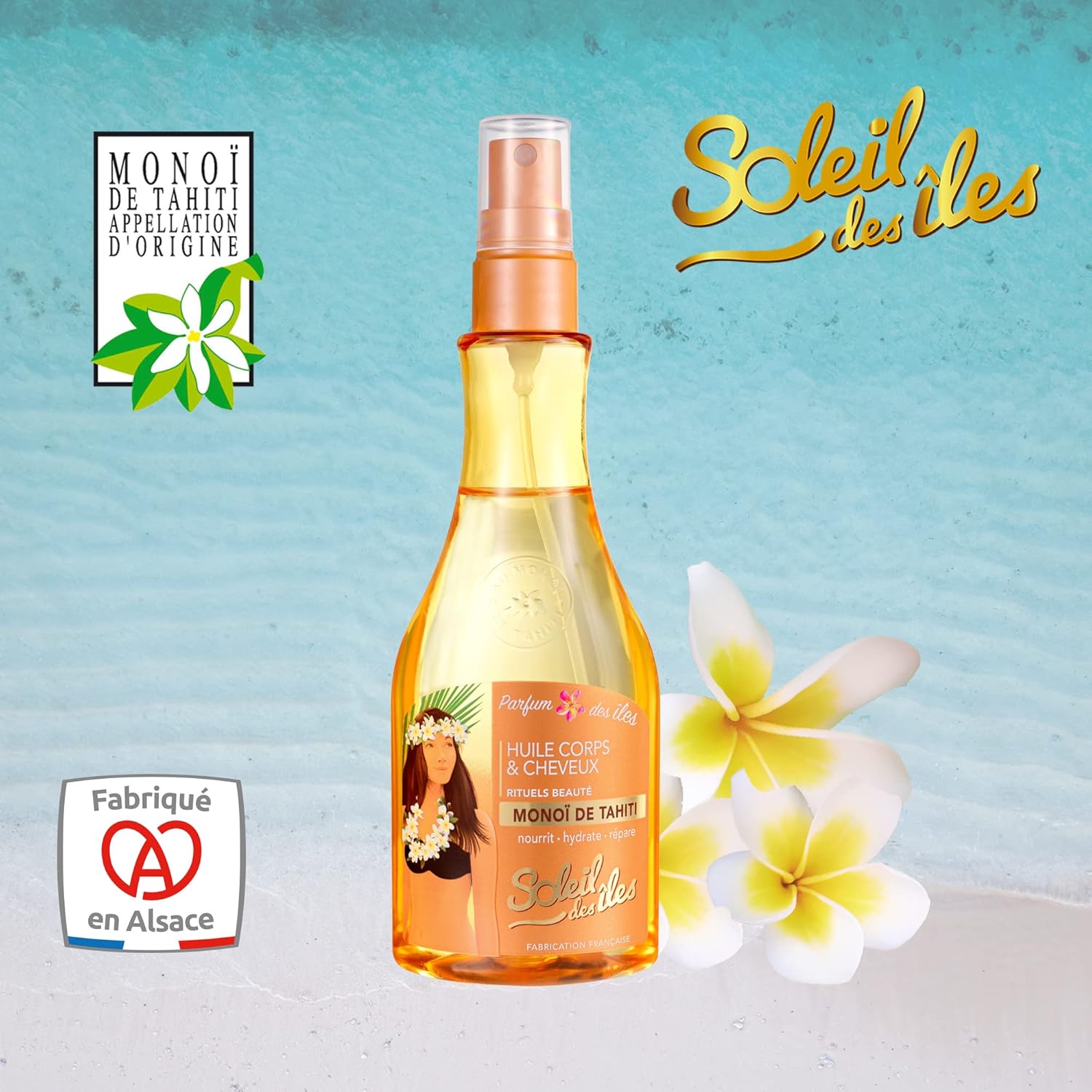 Soleil des Îles | Nourishing After-Sun Oil for Body and Hair - Monoi de Tahiti