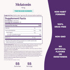 Natrol 10 mg Melatonin Gummies, Time Release Sleep Gummies for Adults, Minimize Wake Ups, Strawberry-Flavored, 55 Count