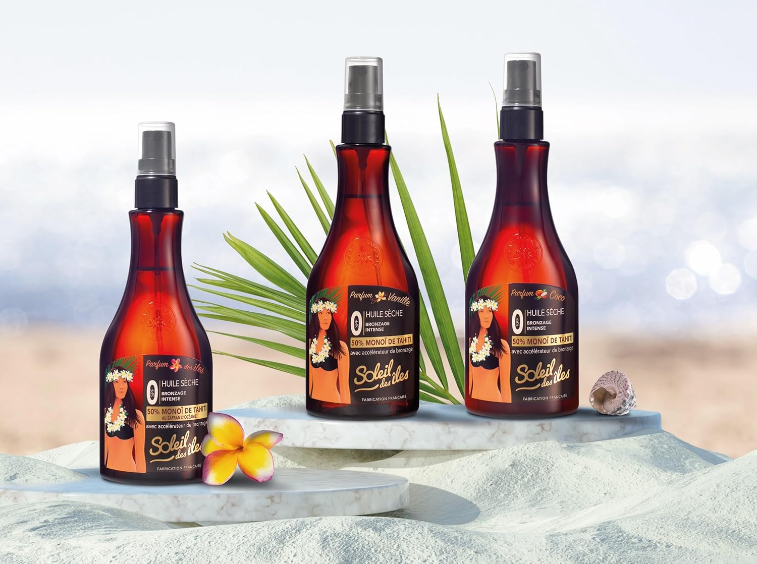 Soleil des Îles | 100% Natural Tahitian Monoi Tan Dry Oil – Vanilla Fragrance