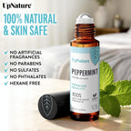 UpNature Peppermint Oil Roll On – 100% Natural Nausea & Morning Sickness Relief for Pregnant Women