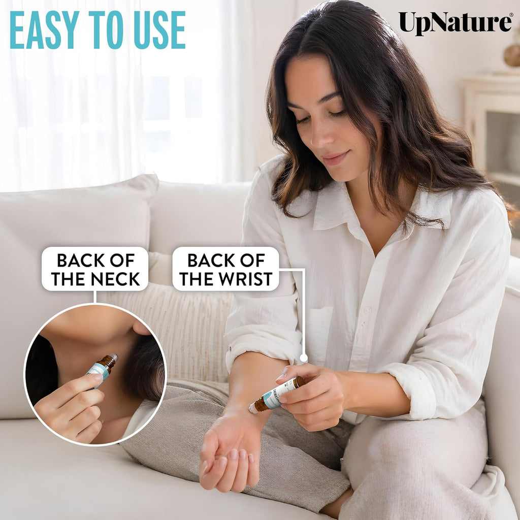 UpNature Peppermint Oil Roll On – 100% Natural Nausea & Morning Sickness Relief for Pregnant Women