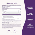 Natrol Sleep+ Calm Adults, Melatonin, L-Theanine, Strawberry, 60 Gummies