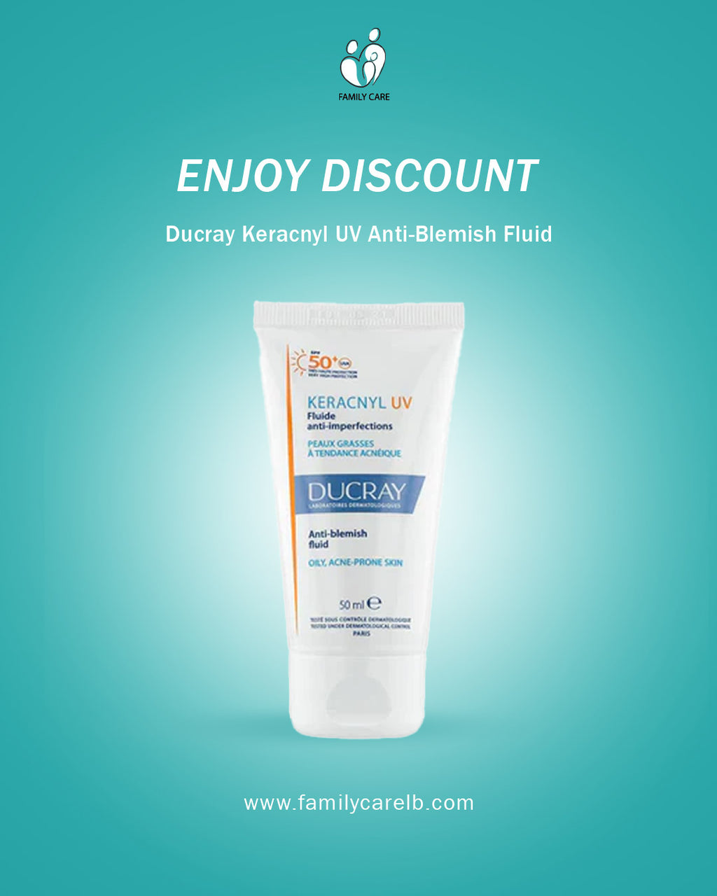Ducray Keracnyl UV Anti-Blemish Fluid