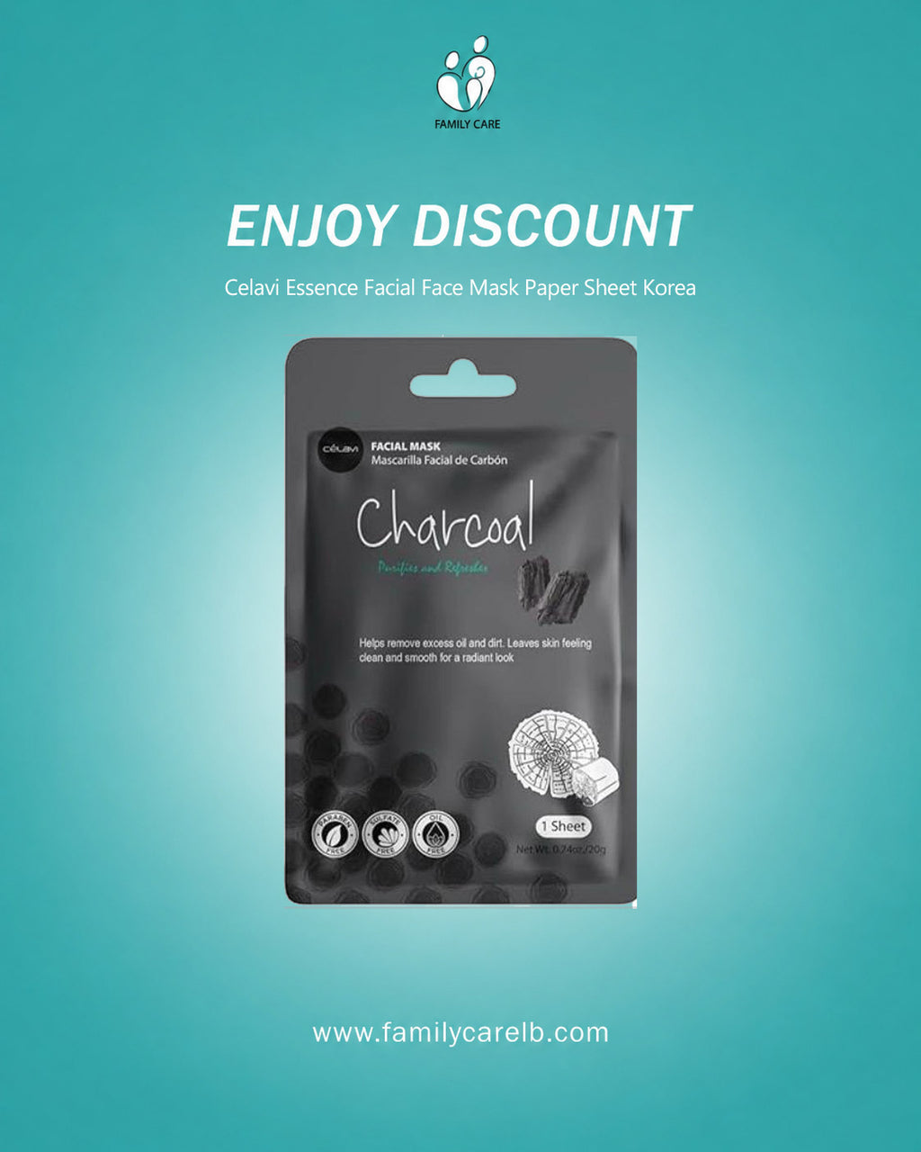 Celavi Essence Facial Sheet Face Mask  Classic Authentic korean Moisturizing Skincare
