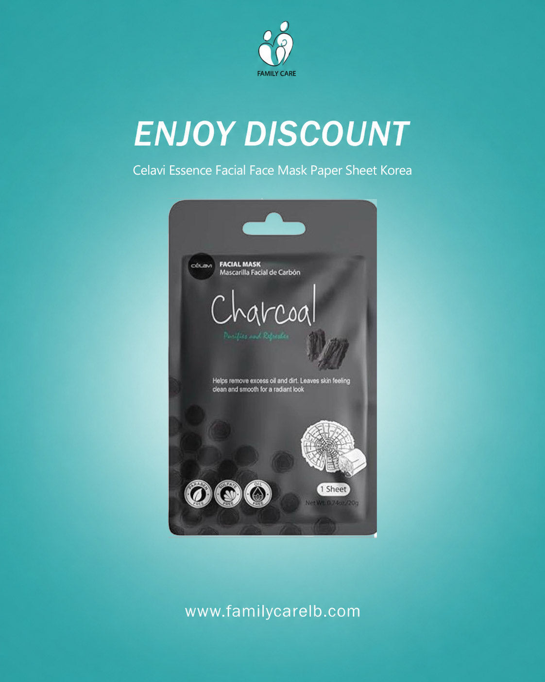 Celavi Essence Facial Sheet Face Mask  Classic Authentic korean Moisturizing Skincare