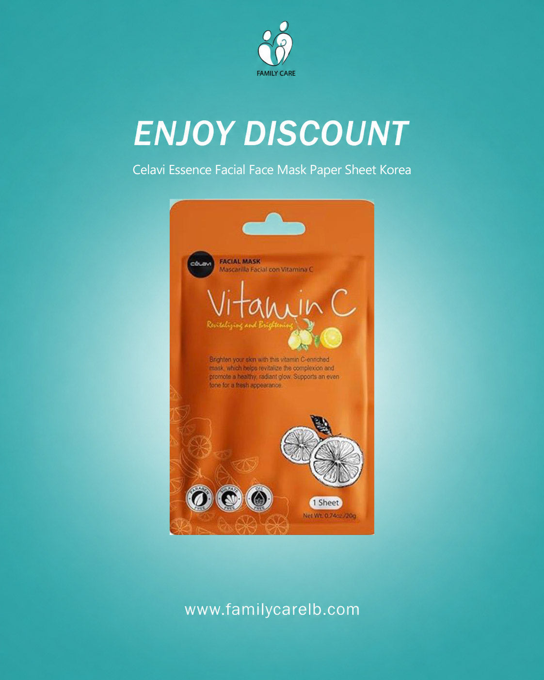 Celavi Essence Facial Sheet Face Mask  Classic Authentic korean Moisturizing Skincare