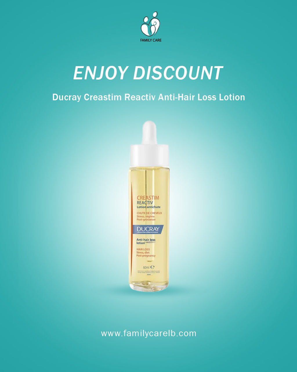 Ducray Creastim Reactiv Anti-Hair Loss Lotion