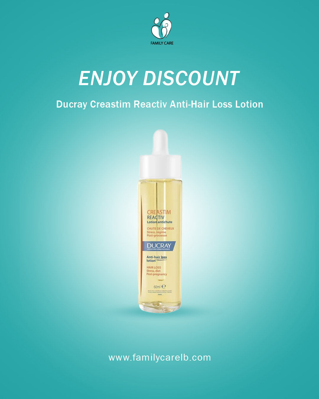 Ducray Creastim Reactiv Anti-Hair Loss Lotion