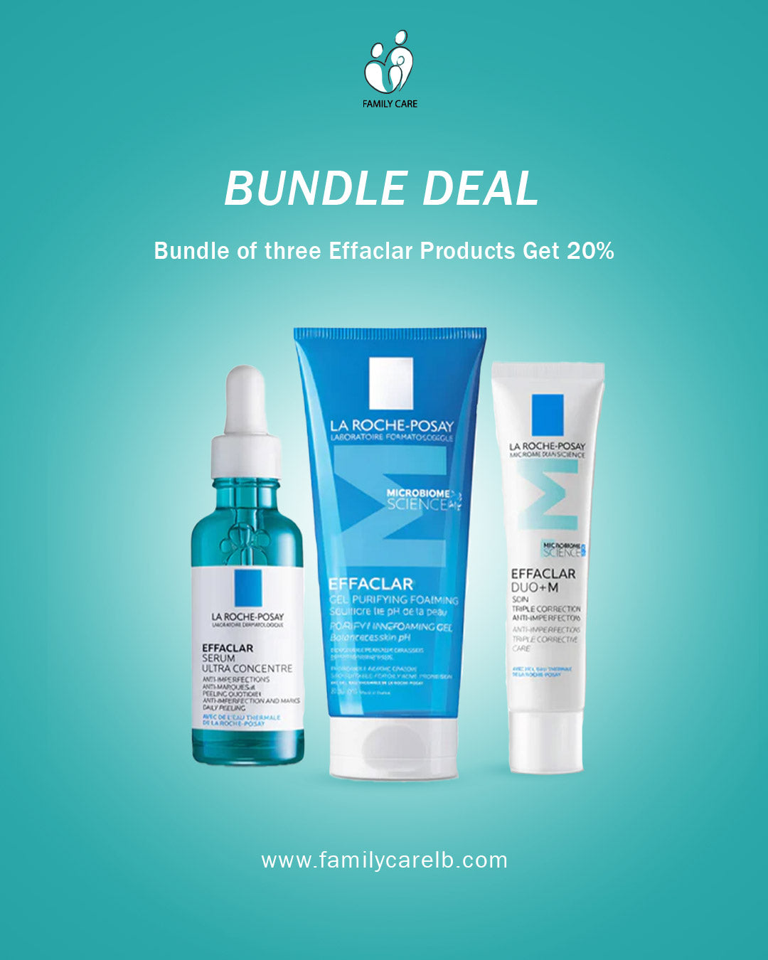 Bundle of three Effaclar Products Get 20%