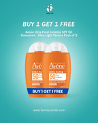 Avene buy 1 get 1 free  Ultra Fluid Invisible SPF 50 Sunscreen - Ultra Light Texture Pack of 2