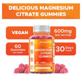 Magnesium  Vegan Gummies : Relaxation, Muscle, Bone & Energy Support