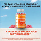 Magnesium  Vegan Gummies : Relaxation, Muscle, Bone & Energy Support