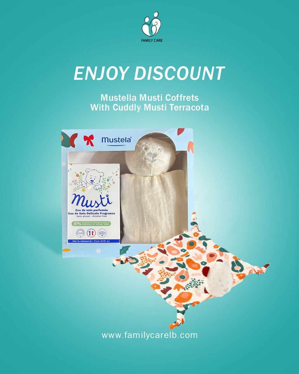 Mustella Musti Coffrets With Cuddly Musti Terracota
