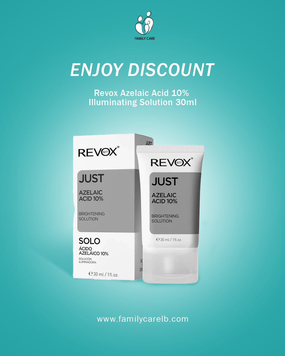Revox Azelaic Acid 10% Illuminating Solution 30ml