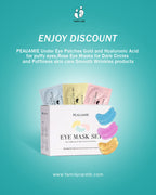 PEAUAMIE Under Eye Patches Gold, Rose and Hyaluronuc acid Eye Masks