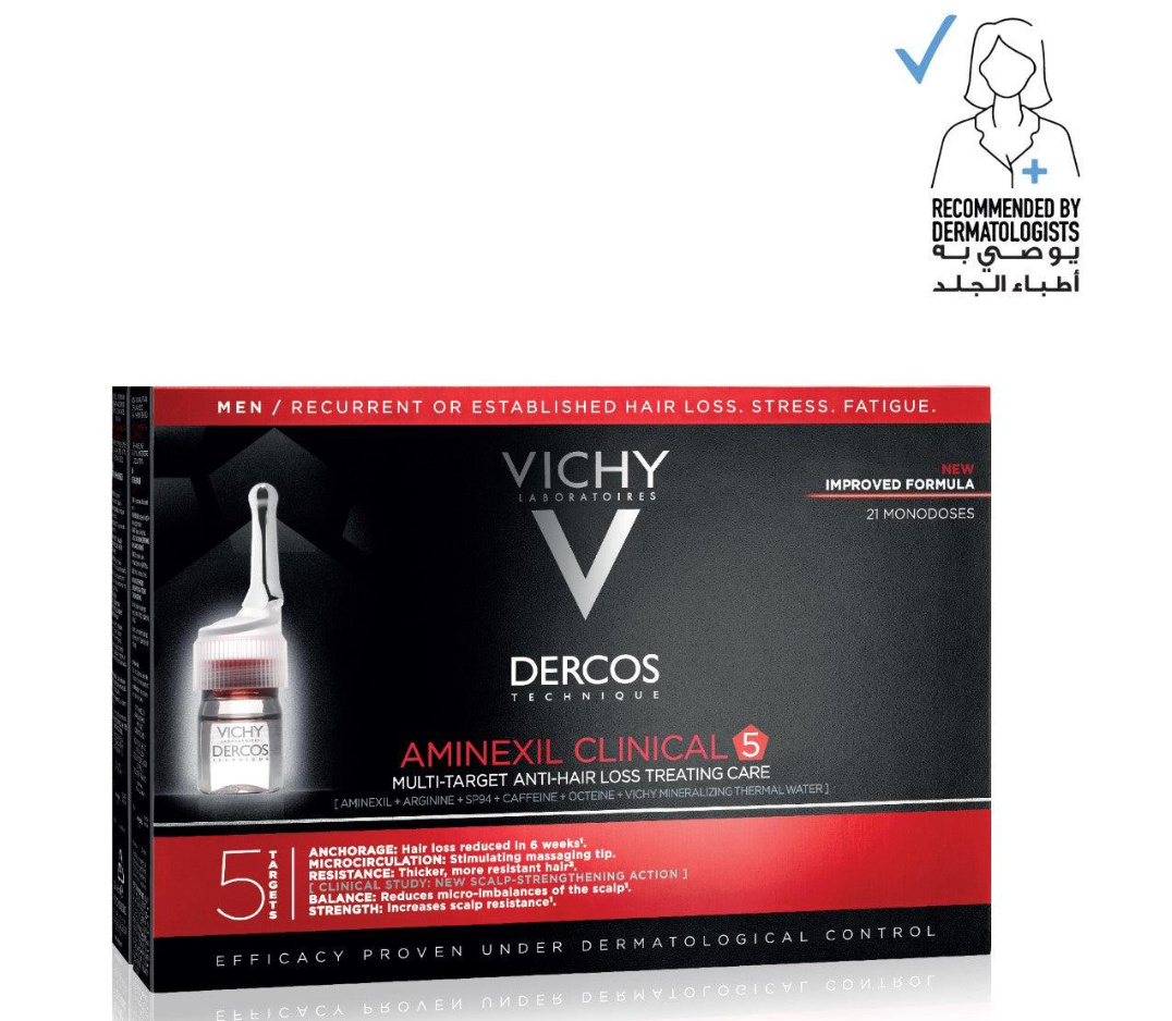 Vichy Dercos Aminexil Clinical 5 Men - 21 Monodoses
