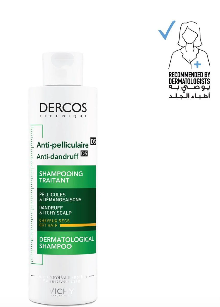 Vichy Dercos Anti-Dandruff DS Advanced Action Shampoo - Dry Hair